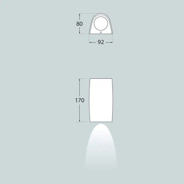 1-WAY UP/Down Bulkhead Lamp - Fumagalli