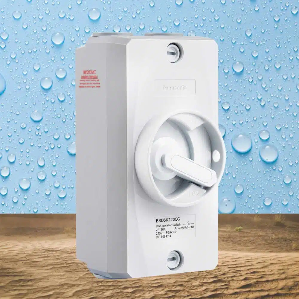 Panasonic Isolator Switch 2P 20A IP66