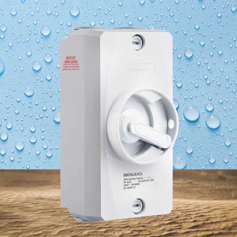 Panasonic Isolator Switch 2P 63A IP66