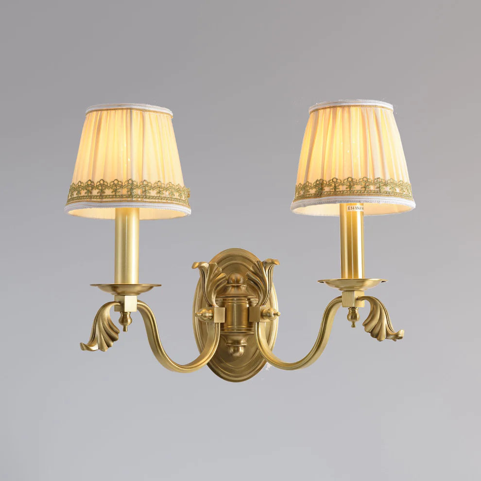 Lamp shade Traditional Vintage Dual Wall Light