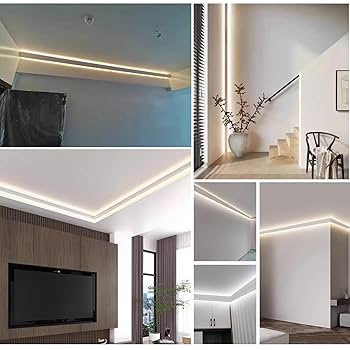 Ceiling Corner Aluminum Profile Light 45 Degree