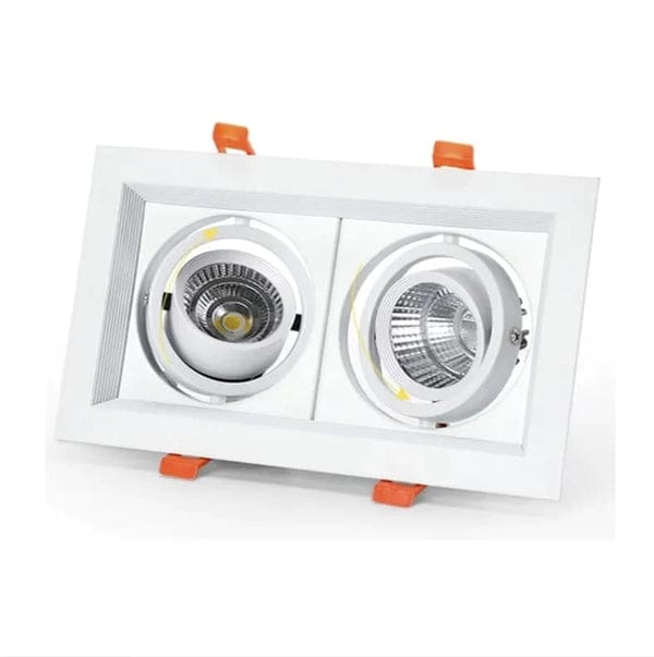 COB Downlight Rectangular Recessed (2x8watt)