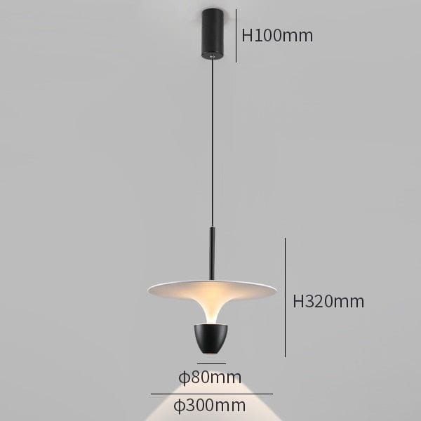 Mushroom Shaped Architectural Pendant Light