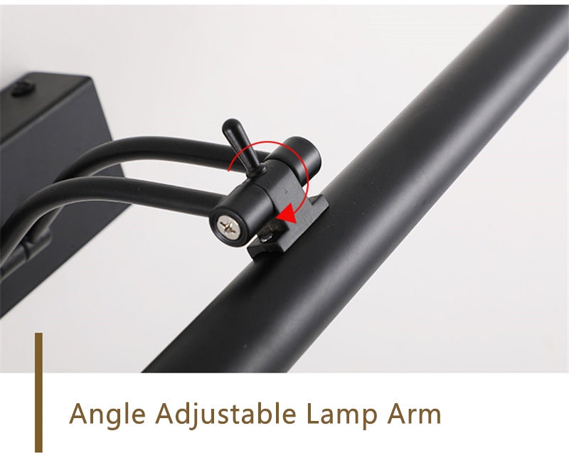 Black Bathroom LED Mirror Light