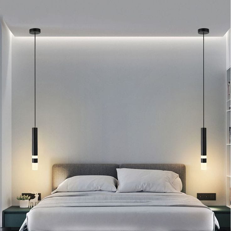 Long Cylindrical LED Pendant Light