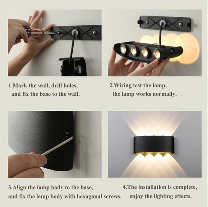 Waterproof Outdoor Up & Down Wall Washer