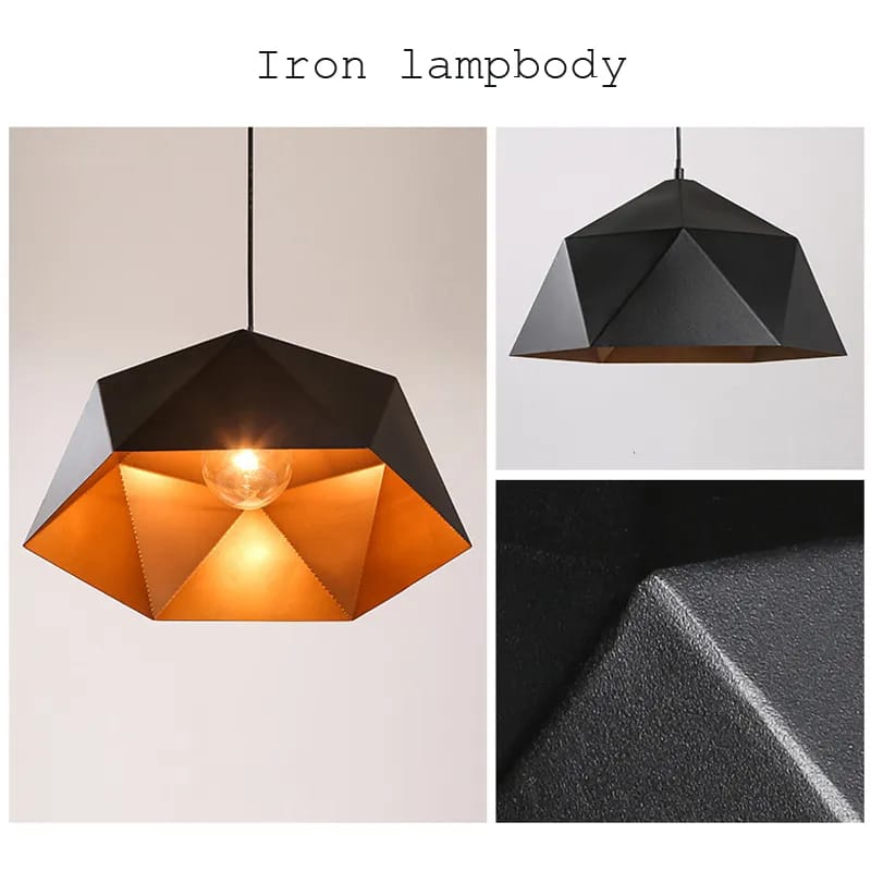 Geometric Bowl Shaped Ceiling Pendant Lamp