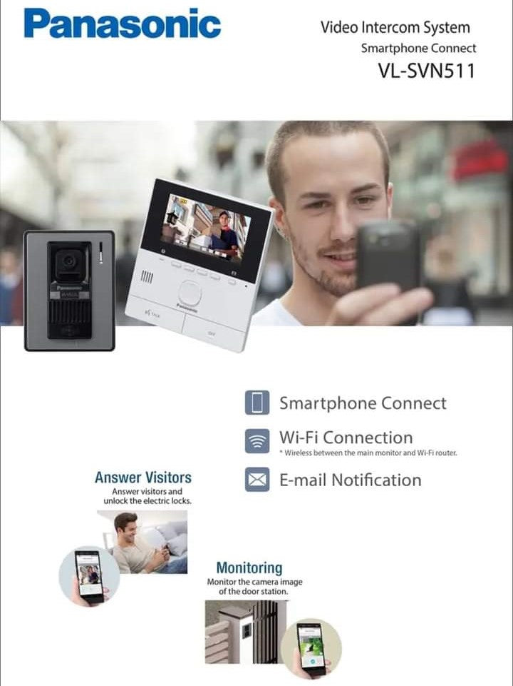 Panasonic Video Intercom System with smart phone connect VL-SVN511
