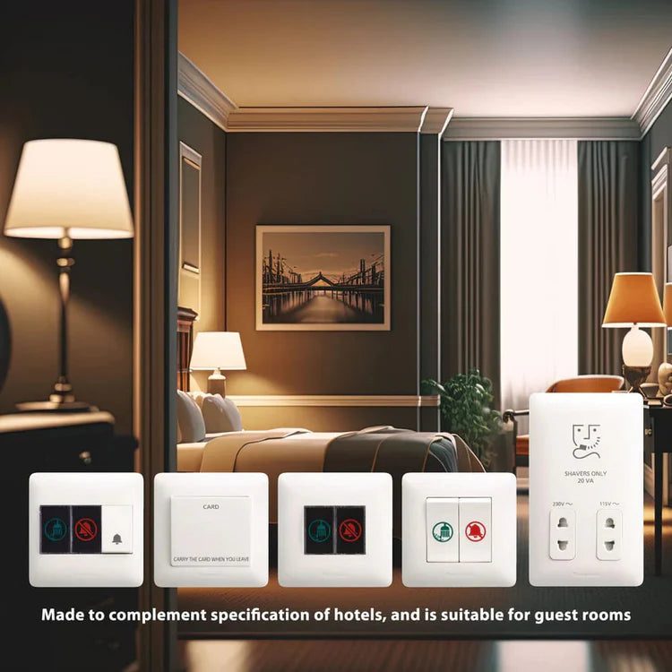 Panasonic Clean Up & Do Not Disturb Room Indicator With Bell Push Switch