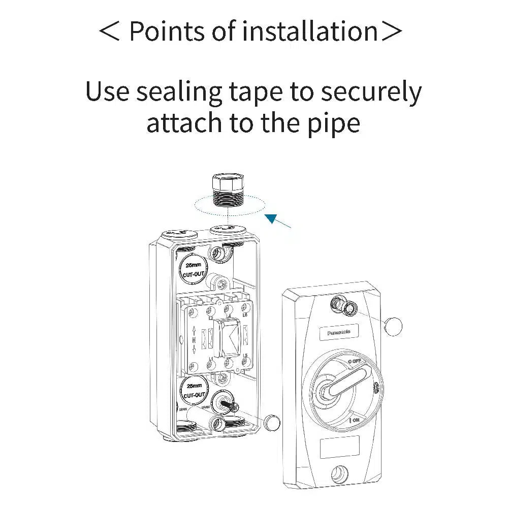 Panasonic Isolator Switch 4P 20A IP66