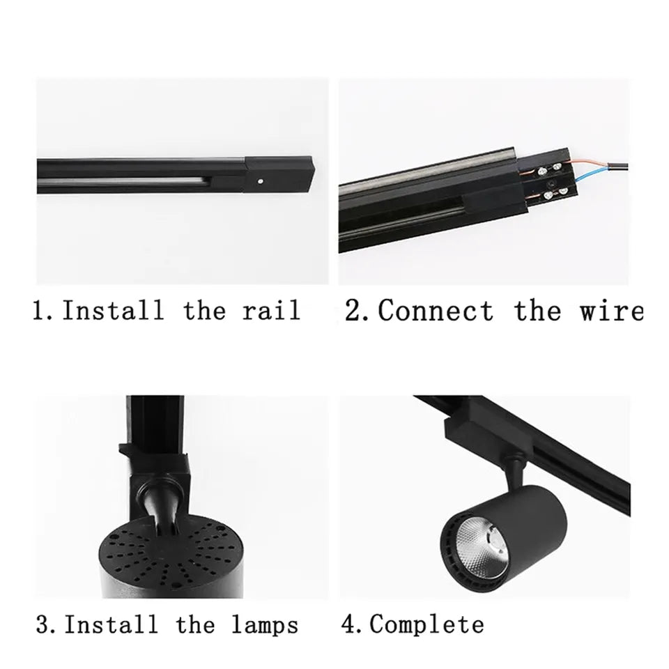 Ceiling Mounted COB Track Light (12W)