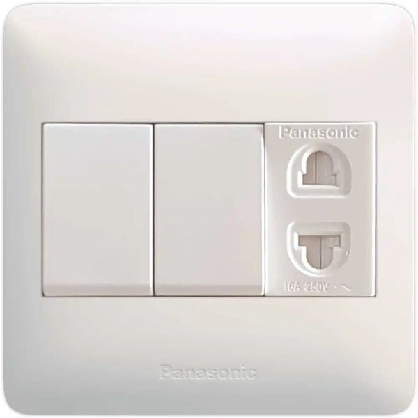 Panasonic 2 Switch+1 Socket - Panasonic