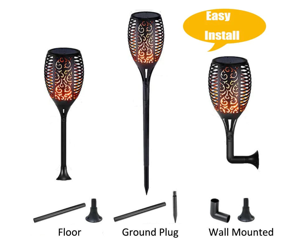 Solar Torch Garden Light (Set of 4pcs)