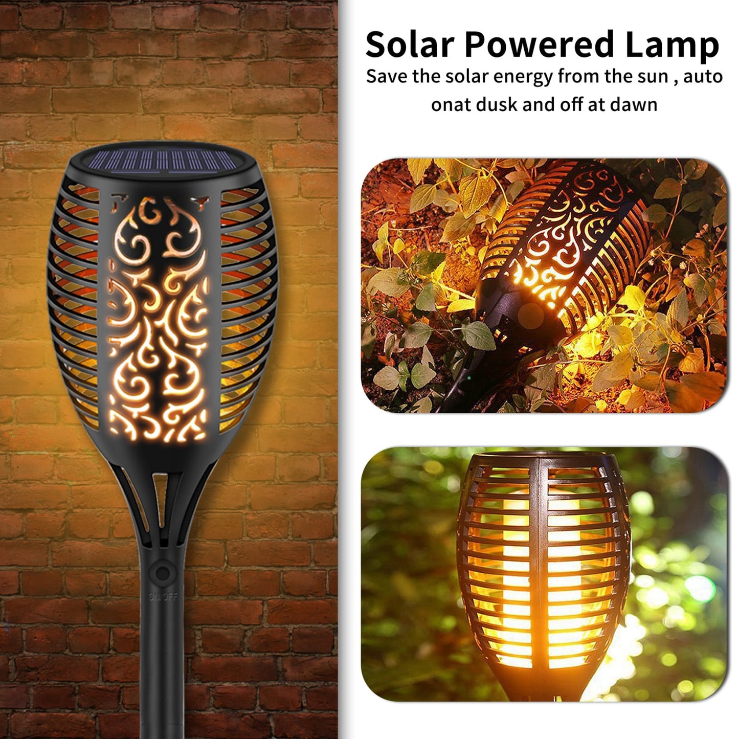Solar Torch Garden Light (Set of 4pcs)