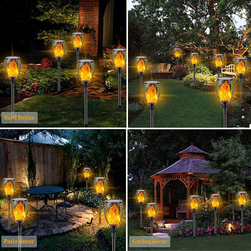 Solar Torch Garden Light (Set of 4pcs)