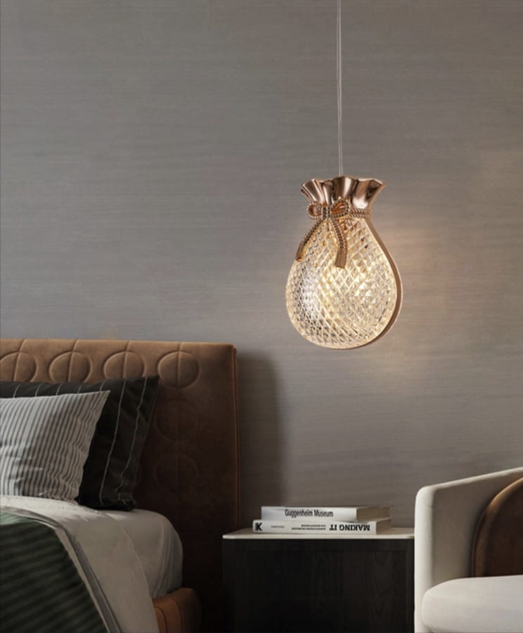 Single Handbag (Pouch) pendant Lamp