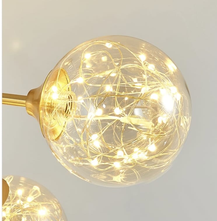 Glass Globe Oval Pendant Light