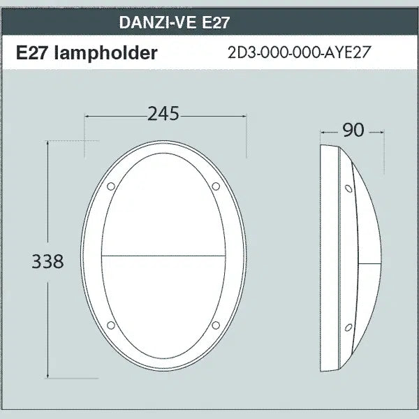 Danzi Range Bulkhead Round Lamp - Fumagalli