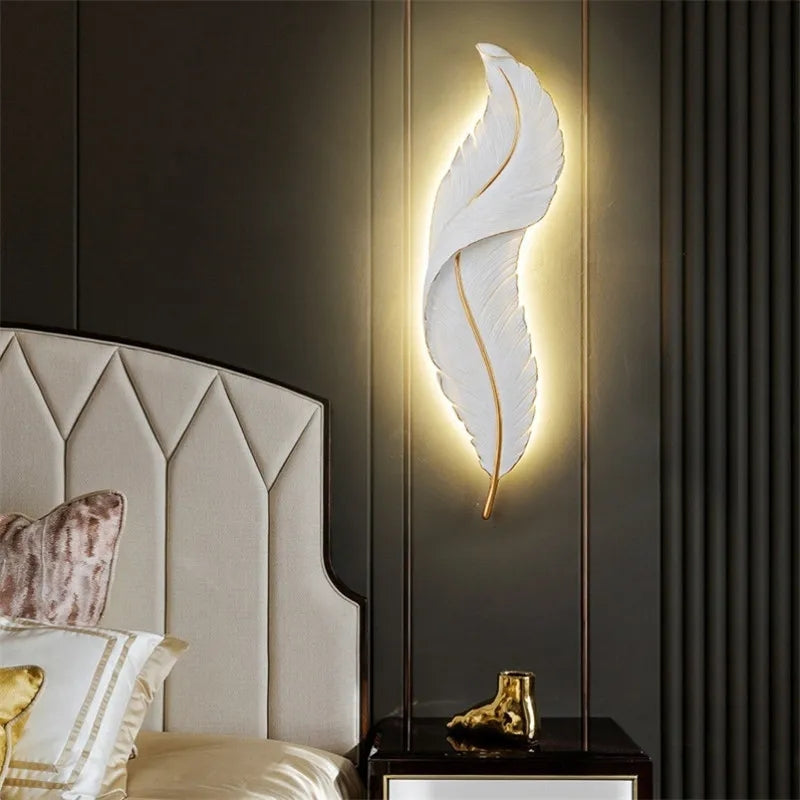 Nordic Artistic Luxury Leaf Style LED