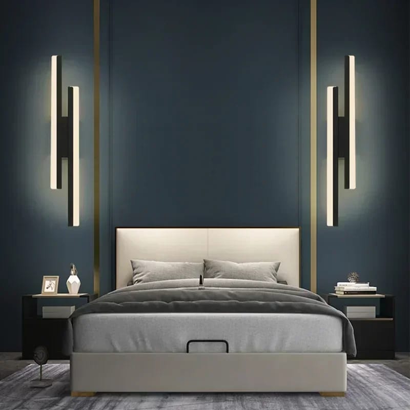 Modern Long Twins Line Wall Lamp