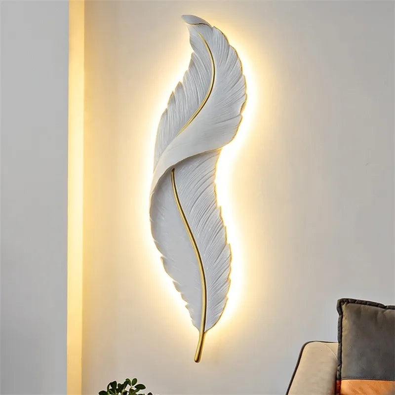 Nordic Artistic Luxury Leaf Style LED