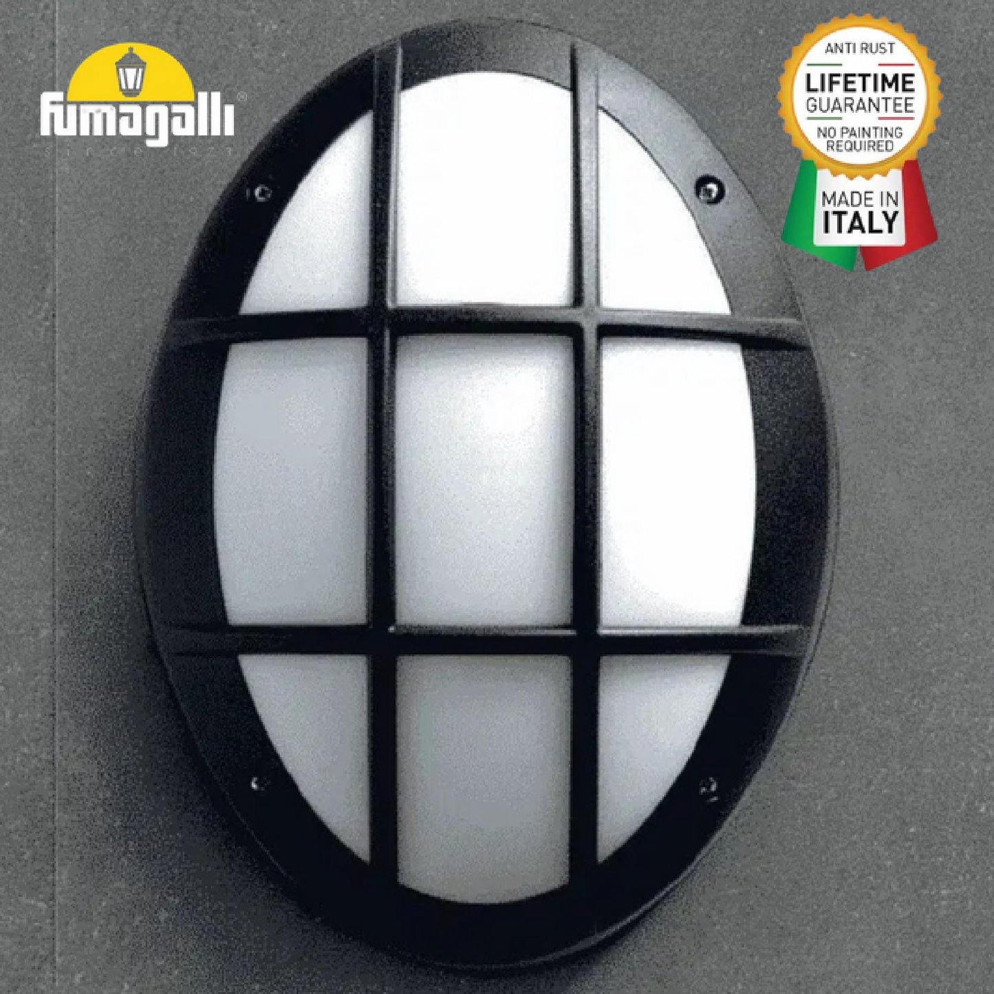 Rita Range Round Classical Bulkhead Lamp - Fumagalli