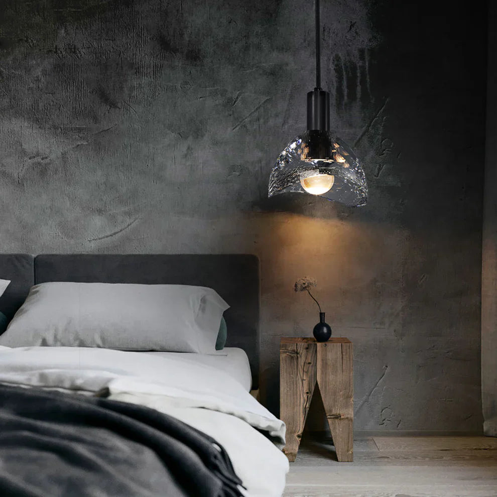 Crystal Bowl Shade Hanging Light