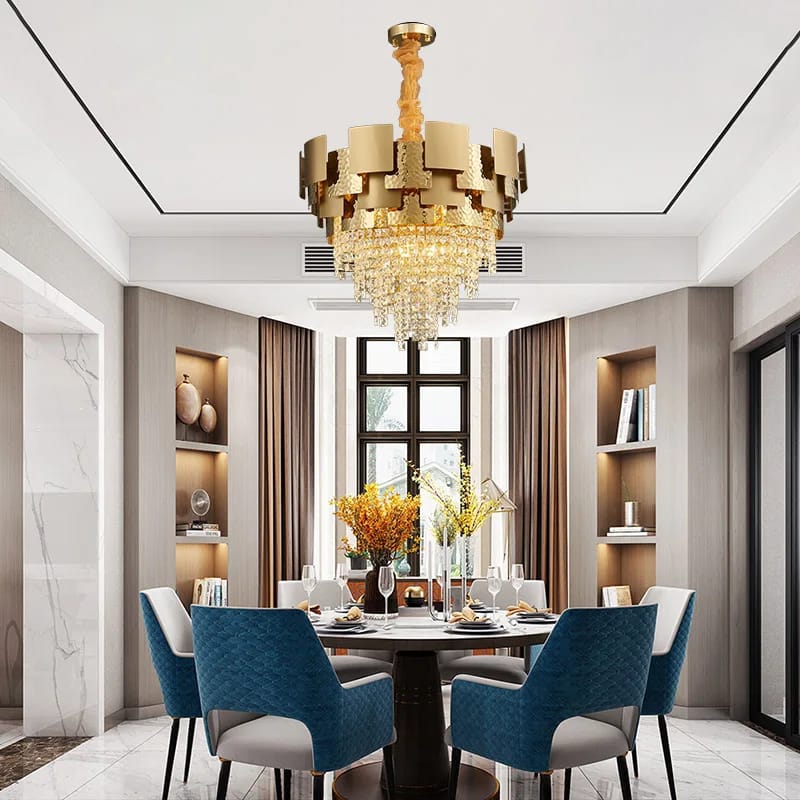 Luxury Design Gold Crystal Chandelier – HomeFit