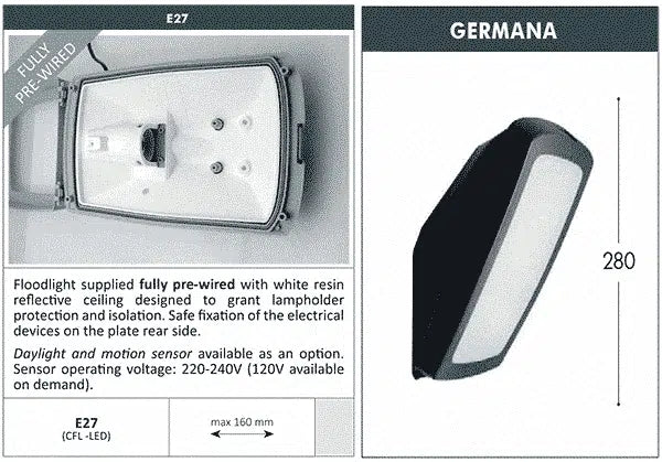 German Range Flood Light - Fumagalli