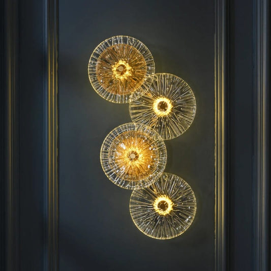 Modern Designer Luxury Lotus 4 Leaf Wall Sconce