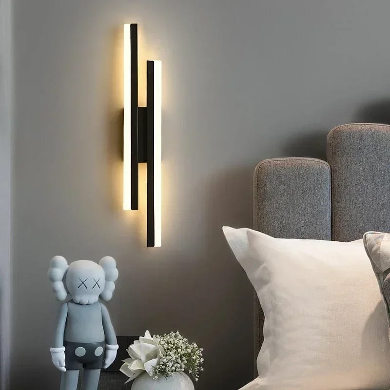 Modern Long Twins Line Wall Lamp