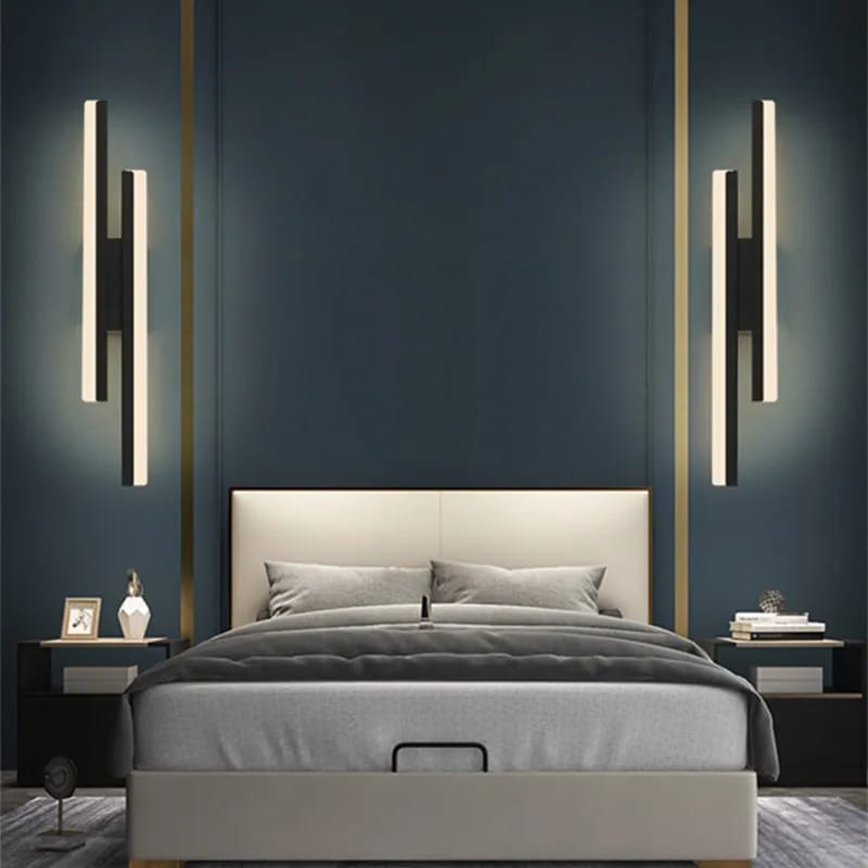 Modern Long Twins Line Wall Lamp