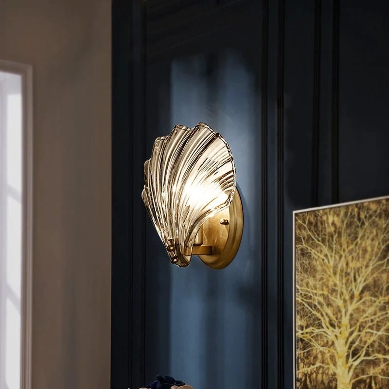 Post Modern Luxury Shell Style Wall Light