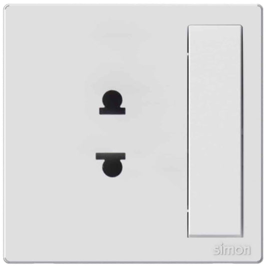 2pin Universal Socket with Switch - Simon
