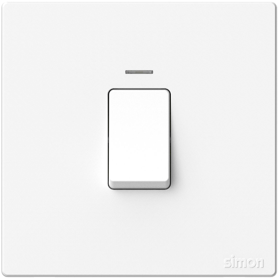 45A Double Pole Switch with LED - Simon