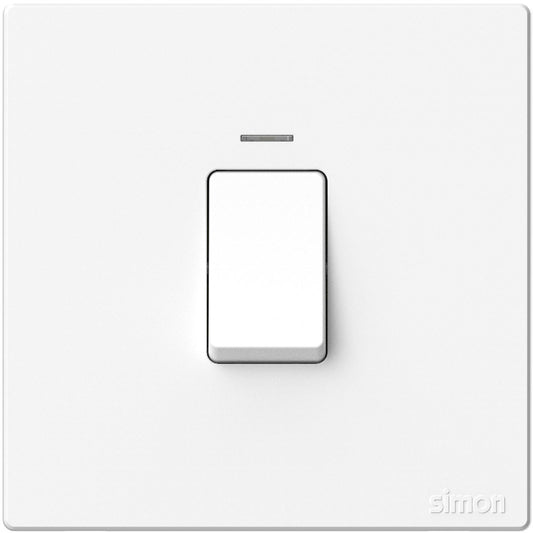 45A Double Pole Switch with LED - Simon