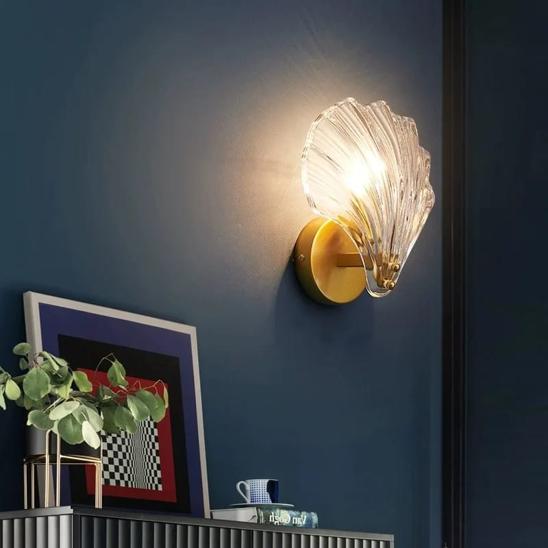 Post Modern Luxury Shell Style Wall Light