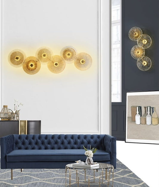 Modern Designer Luxury Lotus Leaf Wall sconce( 6 Leaf )