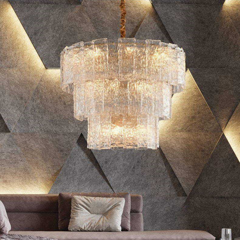 Luxury Minimalist French Glass Chandelier (800mm)