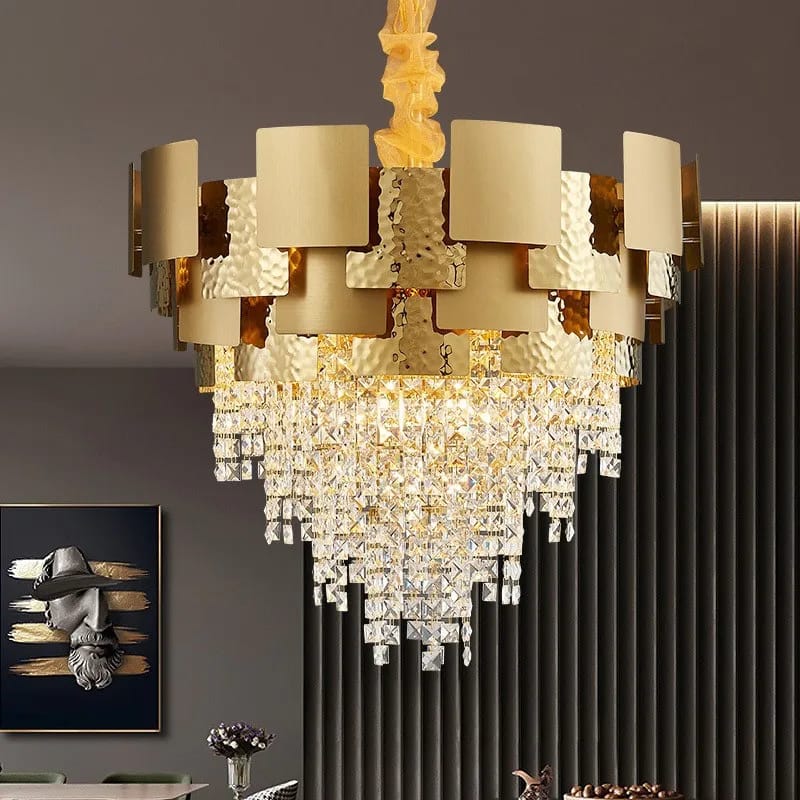 Luxury Design Gold Crystal Chandelier (500mm) – HomeFit