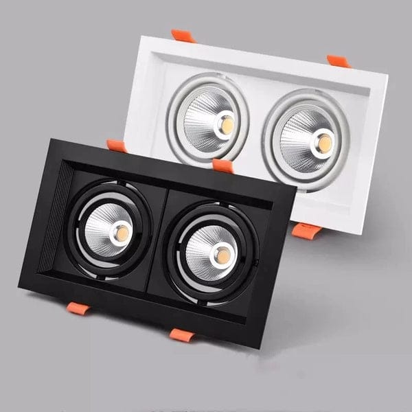 COB Downlight Rectangular Recessed (2x8watt) – HomeFit