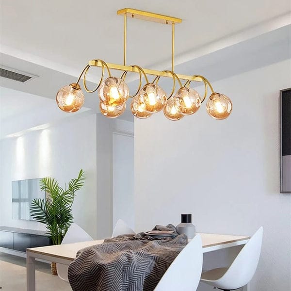 Nordic Eight Round Glass Chandelier