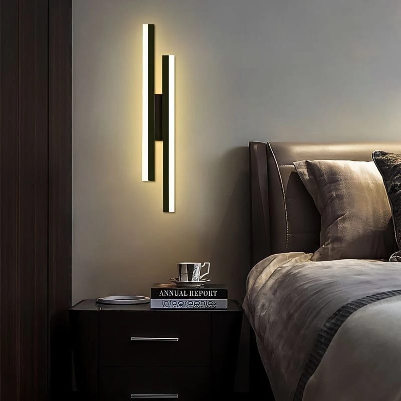 Modern Long Twins Line Wall Lamp