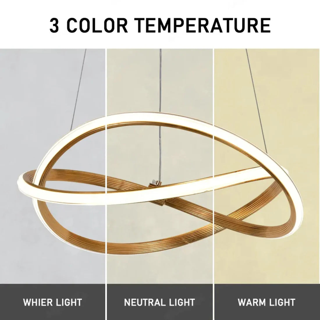 Nordic Modern LED Hanging Light (3in1)
