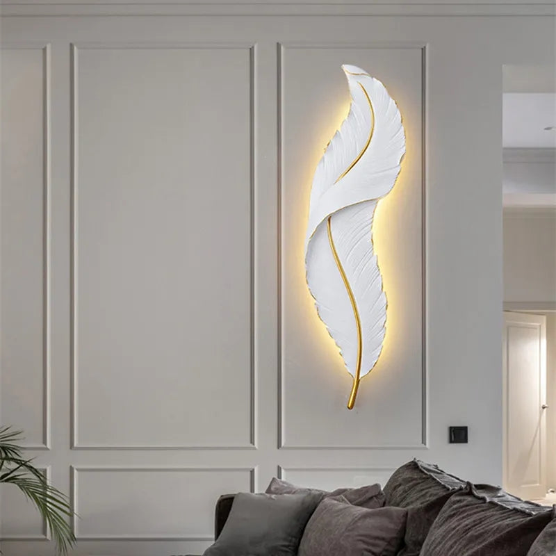 Nordic Artistic Luxury Leaf Style LED