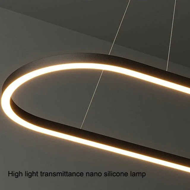 Modern Oval LED Hanging Light (3in1)