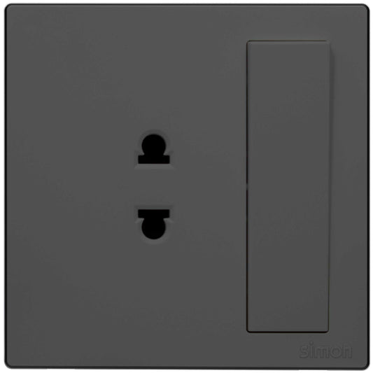 2pin Universal Socket with Switch Colors - Simon