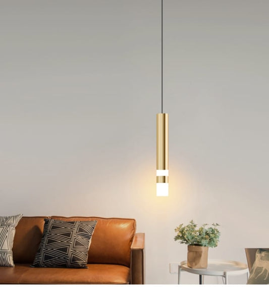 Long Cylindrical LED Pendant Light