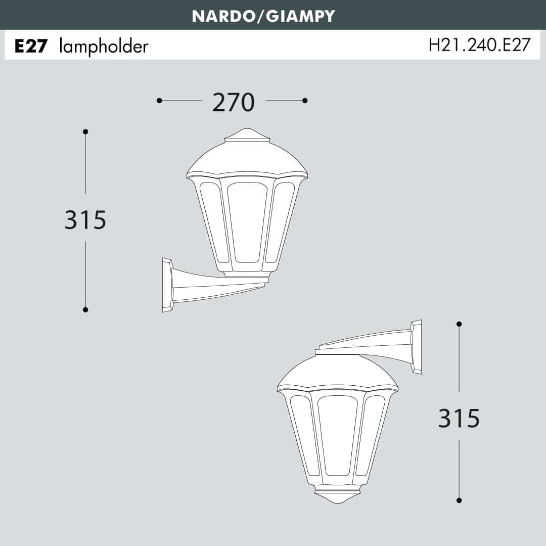Nardo/Giampy Wall Light (Italian)-Fumagalli