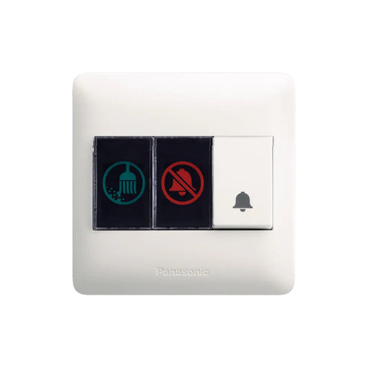 Panasonic Clean Up & Do Not Disturb Room Indicator With Bell Push Switch